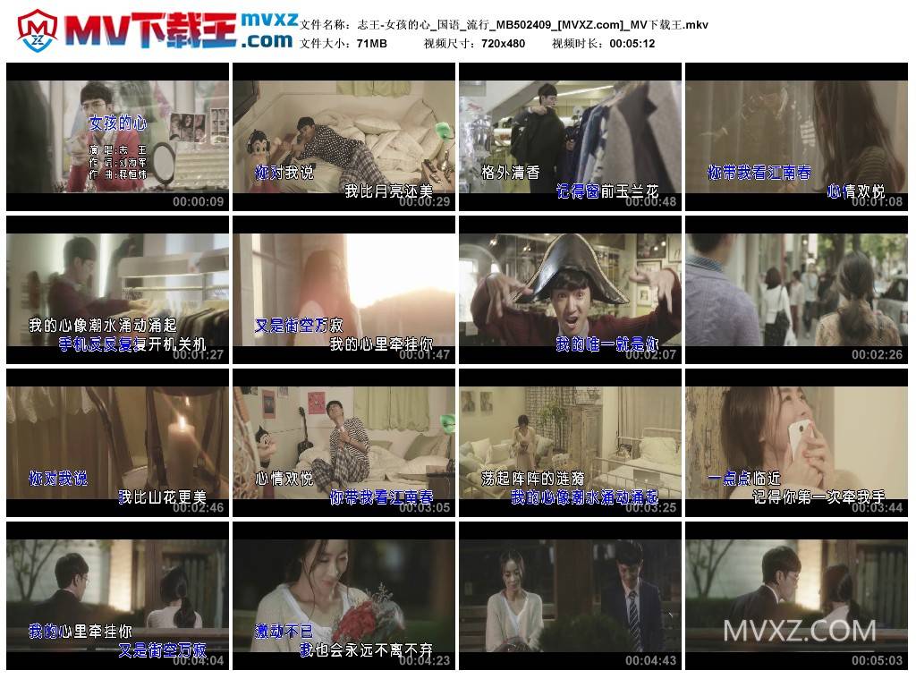 志王-女孩的心_国语_流行_MB502409